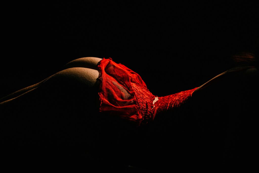 Sexy Woman Silhouette in Lingerie